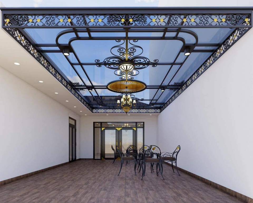 Mái che nghệ thuật khung sắt tại Đồng Nai: Báo giá thi công & xu hướng thiết kế đẹp 2026